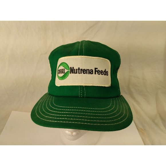 CARGILL NUTRENA FEEDS Cap Trucker Hat Snapback Baseball Vintage retro 80s - Picture 2 of 9